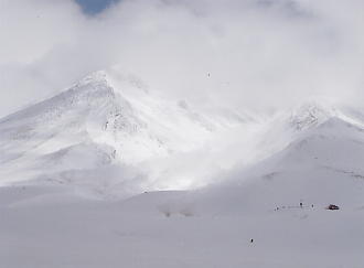 スキー写真：大雪山旭岳