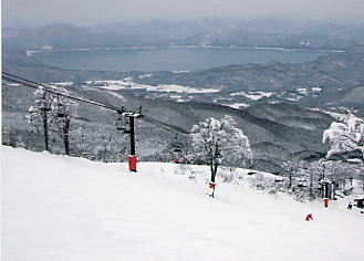 スキー写真：田沢湖