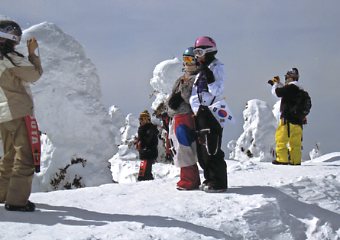 蔵王　韓国スキーヤー
